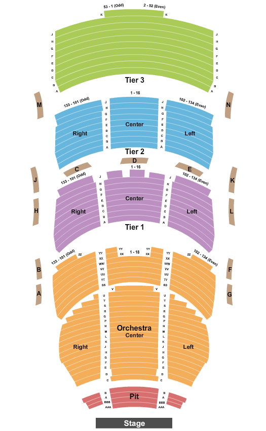 Eccles Theater A Beautiful Noise Seating Chart